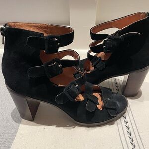 Shellys London debden peep toe gladiator heels